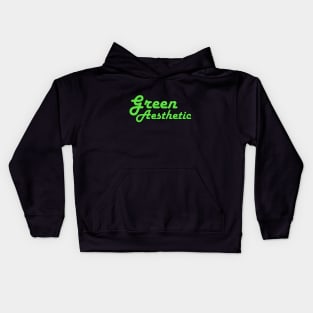 Green Aesthetic Kids Hoodie